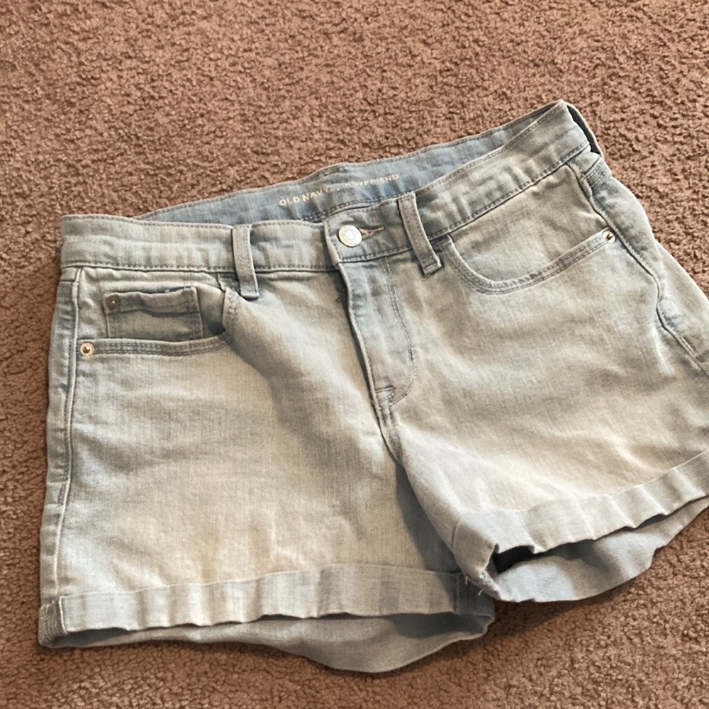 Light blue boyfriend shorts from old navy